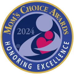 Mom's Choice award. Text: Mom's Choice Awards 2024 - honoring excellence